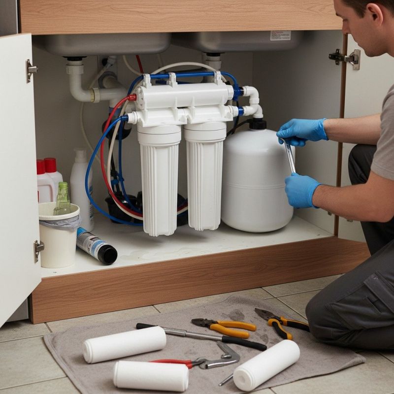 Reverse Osmosis System Installation detail